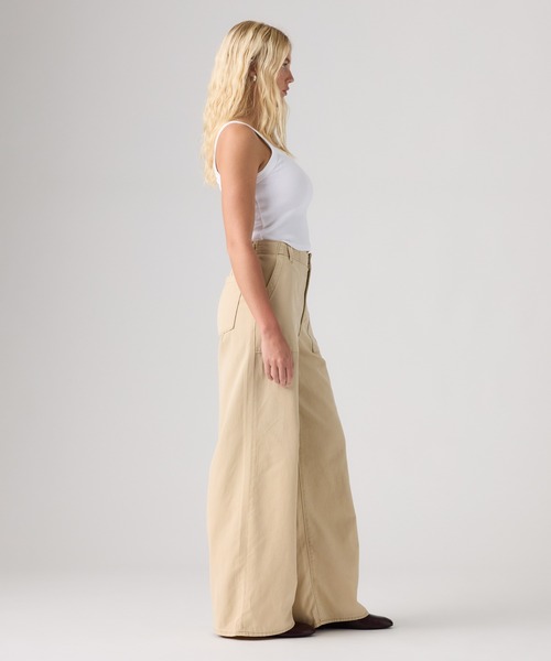 Levi's(リーバイス)の「Levi's/リーバイス CINCH WIDE LEG ファティーグパンツ(デニムパンツ・レディース・ベージュ・23inch/24inch/25inch/26inch/27inch/28inch)」の3枚目の写真