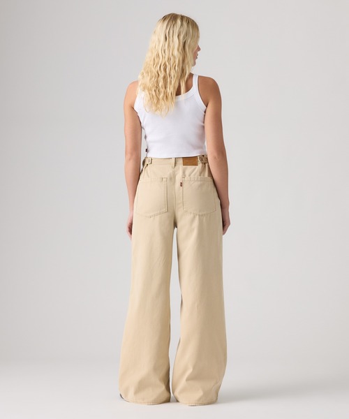 Levi's(リーバイス)の「Levi's/リーバイス CINCH WIDE LEG ファティーグパンツ(デニムパンツ・レディース・ベージュ・23inch/24inch/25inch/26inch/27inch/28inch)」の4枚目の写真
