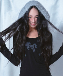 Star Unicorn Printed Long Sleeve Black