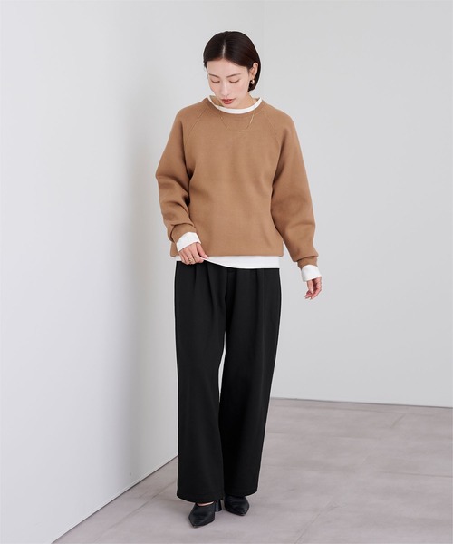 UR'S（ユアーズ）の「裏起毛ウエストタックスウェットパンツ（その他パンツ・レディース・グレー/ブラック・S/L/M）」の15枚目の写真