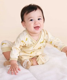 SLAP SLIP BABY（スラップスリップベビー）の「総柄プリント長袖インナーロンパース 肌着ベビー(60~70cm)（肌着）」