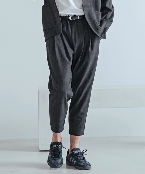 Magine(マージン)の「mp15243-Herringbone Check - Solid TR Stretch Tapered Easy Pants テーパードイージーパンツ(MGN-263-010)(その他パンツ・メンズ・ブラック/ブラック系その他/グレー系その他・44/46/48)」の11枚目の写真