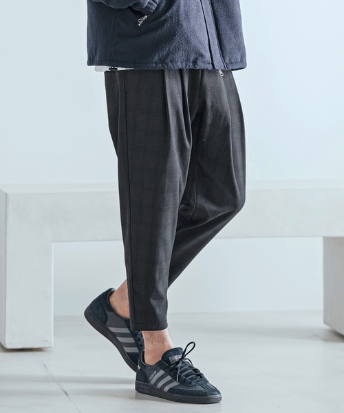 Magine(マージン)の「mp15243-Herringbone Check - Solid TR Stretch Tapered Easy Pants テーパードイージーパンツ(MGN-263-010)(その他パンツ・メンズ・ブラック/ブラック系その他/グレー系その他・44/46/48)」の12枚目の写真