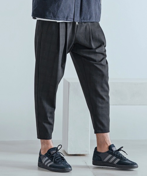 Magine(マージン)の「mp15243-Herringbone Check - Solid TR Stretch Tapered Easy Pants テーパードイージーパンツ(MGN-263-010)(その他パンツ・メンズ・ブラック/ブラック系その他/グレー系その他・44/46/48)」の13枚目の写真