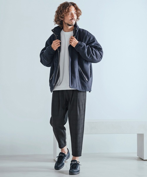 Magine(マージン)の「mp15243-Herringbone Check - Solid TR Stretch Tapered Easy Pants テーパードイージーパンツ(MGN-263-010)(その他パンツ・メンズ・ブラック/ブラック系その他/グレー系その他・44/46/48)」の16枚目の写真