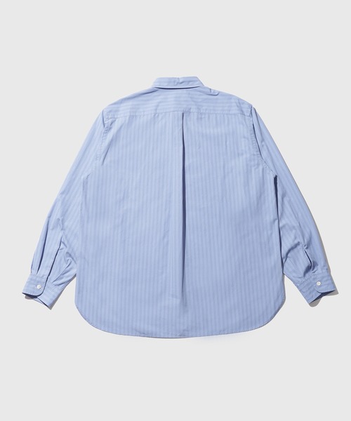 ADAM ET ROPE'(アダムエロペ)の「ストライプタイプライターレギュラーカラーシャツ(シャツ/ブラウス・メンズ・ブルー系その他4/ダークブラウン・L/M)」の19枚目の写真