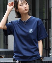 【FFEIN(フェイン)】The MetワンポイントロゴTシャツ / メトロポリタン美術館 半袖 クルーネック プリント ワンポイント プリント
