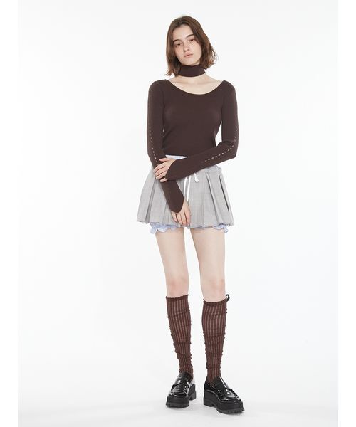 SORIN（ソリン　）の「Mini Pleats Skirt Pants / ミニプリーツスカートパンツ（その他パンツ・レディース・ブラック/ブラウン/チェック・38）」の15枚目の写真
