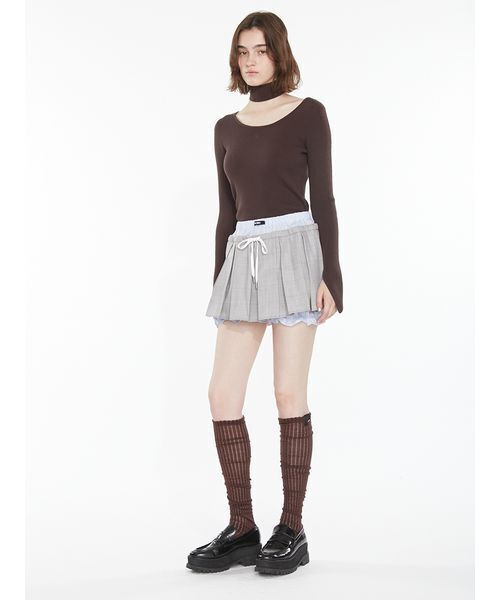 SORIN（ソリン　）の「Mini Pleats Skirt Pants / ミニプリーツスカートパンツ（その他パンツ・レディース・ブラック/ブラウン/チェック・38）」の14枚目の写真