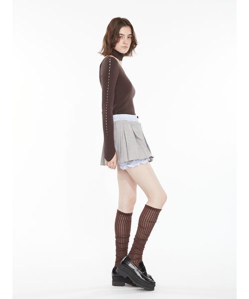 SORIN（ソリン　）の「Mini Pleats Skirt Pants / ミニプリーツスカートパンツ（その他パンツ・レディース・ブラック/ブラウン/チェック・38）」の10枚目の写真