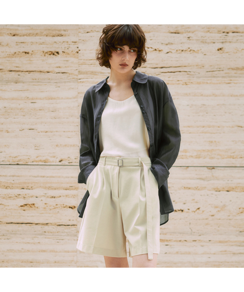 ZEROSTREET（ゼロストリート）の「[3カラー] ルゼロ シア ルーズフィットシャツ（シャツ/ブラウス・レディース・ホワイト/アッシュグレー/ブルー・FREE）」の2枚目の写真