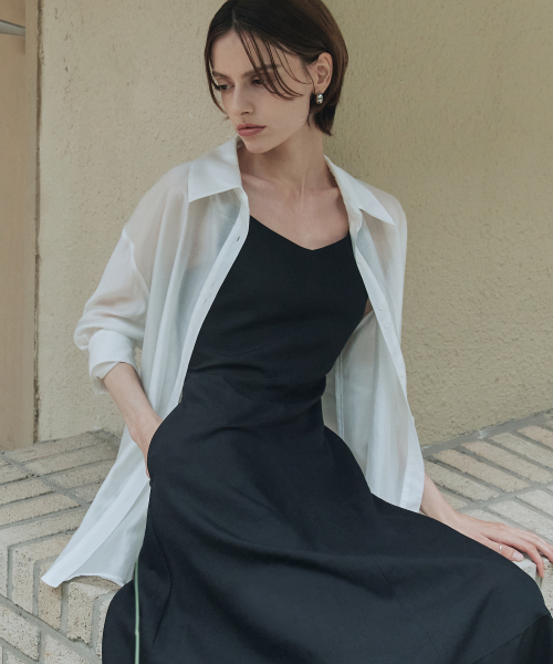 ZEROSTREET（ゼロストリート）の「[3カラー] ルゼロ シア ルーズフィットシャツ（シャツ/ブラウス・レディース・ホワイト/アッシュグレー/ブルー・FREE）」の7枚目の写真