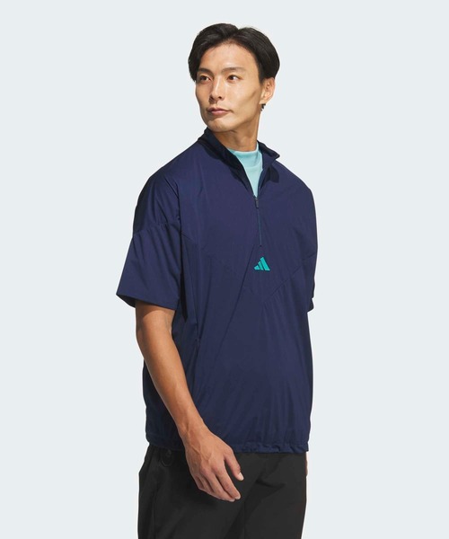 adidas(アディダス)の「W.RDY 春夏 アノラックジャケット / ハーフジップ【adidas Golf/アディダスゴルフ】(ブルゾン・メンズ・ネイビー・XX-LARGE/LARGE/MEDIUM/SMALL/X-LARGE)」の5枚目の写真