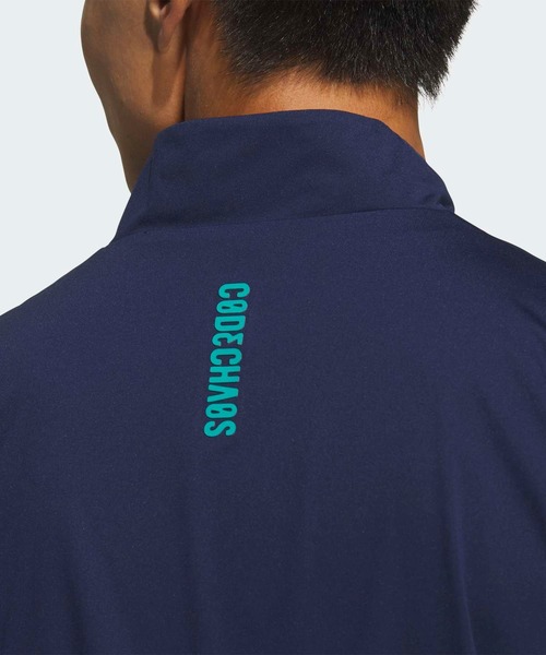adidas(アディダス)の「W.RDY 春夏 アノラックジャケット / ハーフジップ【adidas Golf/アディダスゴルフ】(ブルゾン・メンズ・ネイビー・XX-LARGE/LARGE/MEDIUM/SMALL/X-LARGE)」の3枚目の写真