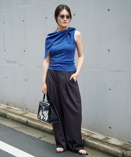 IENA(イエナ)の「FLORE FLORE/フローレフローレ ESME TANK タンクトップ ESM-TA(タンクトップ・レディース・パープル/イエロー/ブルー・38/36)」の11枚目の写真