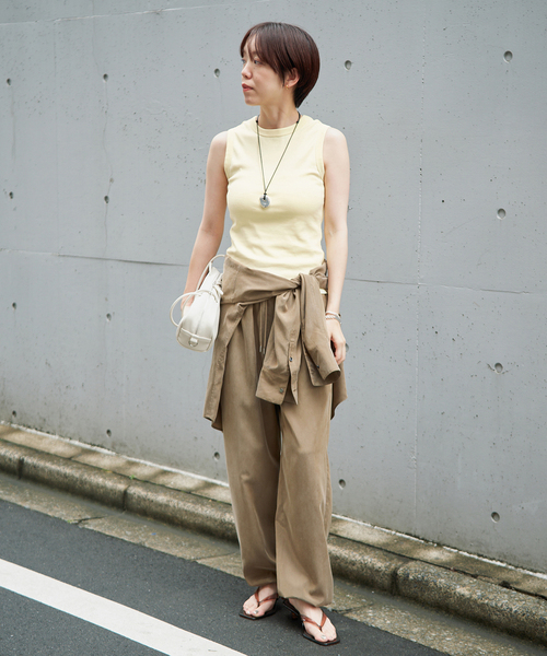 IENA(イエナ)の「FLORE FLORE/フローレフローレ ESME TANK タンクトップ ESM-TA(タンクトップ・レディース・パープル/イエロー/ブルー・38/36)」の9枚目の写真