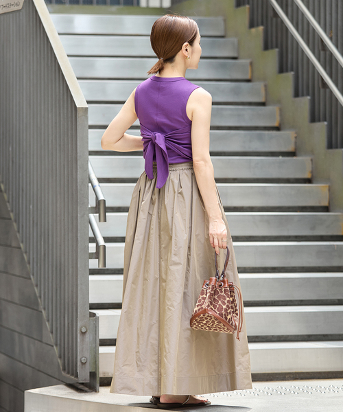IENA(イエナ)の「FLORE FLORE/フローレフローレ ESME TANK タンクトップ ESM-TA(タンクトップ・レディース・パープル/イエロー/ブルー・38/36)」の22枚目の写真