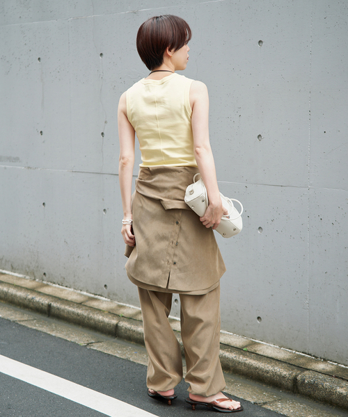 IENA(イエナ)の「FLORE FLORE/フローレフローレ ESME TANK タンクトップ ESM-TA(タンクトップ・レディース・パープル/イエロー/ブルー・38/36)」の17枚目の写真