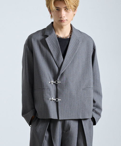 SERACE】 FIREMAN STRIPE SHORT TAILORED JACKET / ファイヤーマン