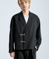 SERACE（セラス）の「【SERACE】 FIREMAN STRIPE SHORT TAILORED JACKET / ファイヤーマンストライプショートテーラードジャケット（テーラードジャケット・L）」