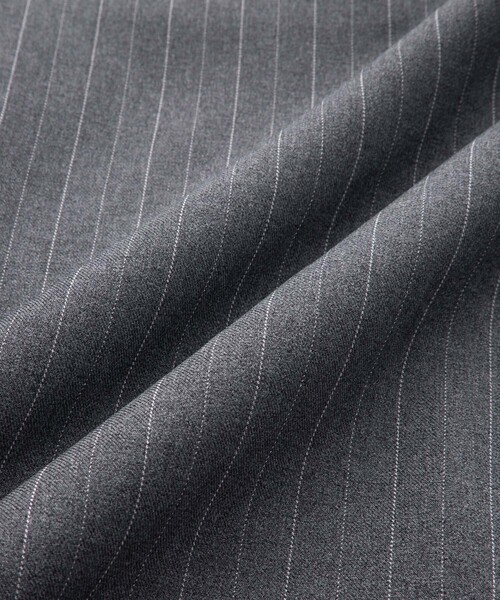 SERACE（セラス）の「【SERACE】 FIREMAN STRIPE SHORT TAILORED JACKET / ファイヤーマンストライプショートテーラードジャケット（テーラードジャケット・メンズ・グレー/ブラック・S/M/L）」の18枚目の写真