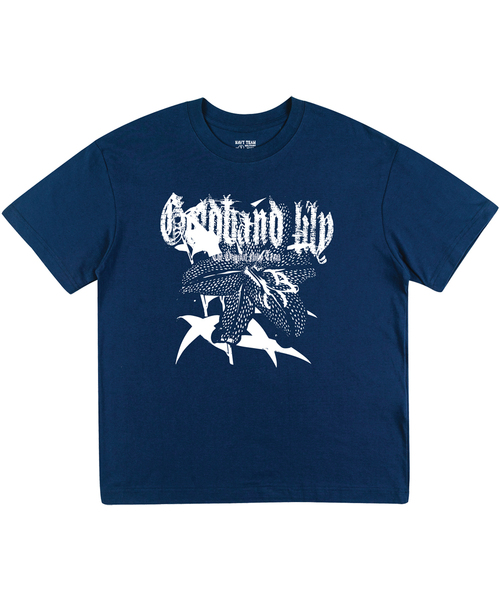 NAVYTEAM(ネイビーチーム)の「ゴールドバンドリリー オリジナル 半袖Tシャツ(4色)(Tシャツ/カットソー・レディース・ネイビー/ブラック/ホワイト/ライトグレー・LARGE/X-LARGE/SMALL/MEDIUM)」の4枚目の写真