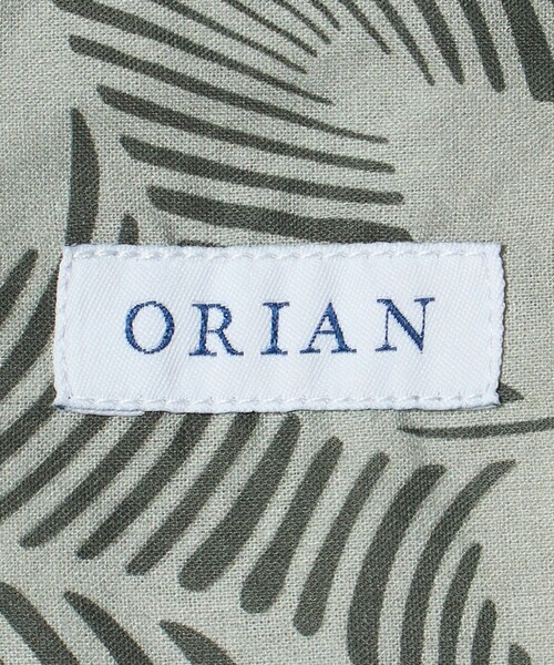 ORIAN(オリアン)の「<ORIAN> リーフ バンドカラー プルオーバー(シャツ/ブラウス・メンズ・オリーブ・L)」の12枚目の写真