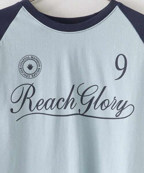 Chick(チック)の「Printed Design Raglan-Sleeve Cropped T-Shirt / プリントデザイン ラグランスリーブ クロップド丈Tシャツ スポーティ 韓国 2026年 夏 夏服 レディース(Tシャツ/カットソー・レディース・レッド/ブラック/ネイビー・FREE)」の10枚目の写真