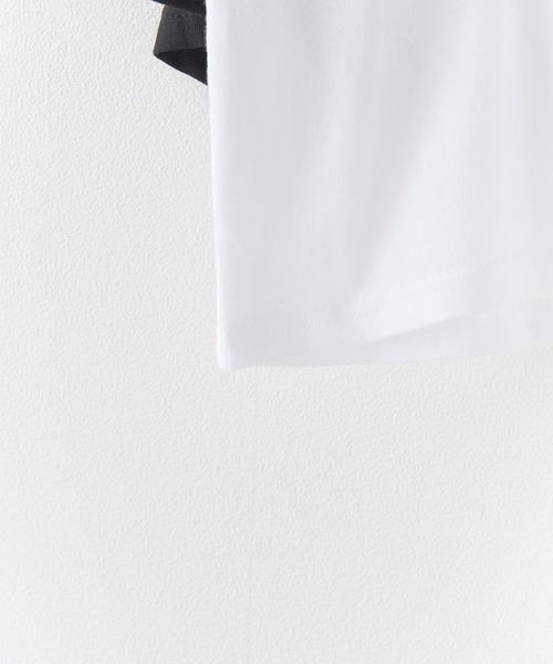 Chick(チック)の「Printed Design Raglan-Sleeve Cropped T-Shirt / プリントデザイン ラグランスリーブ クロップド丈Tシャツ スポーティ 韓国 2026年 夏 夏服 レディース(Tシャツ/カットソー・レディース・レッド/ブラック/ネイビー・FREE)」の6枚目の写真