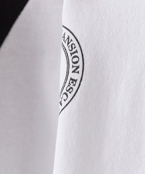 Chick(チック)の「Printed Design Raglan-Sleeve Cropped T-Shirt / プリントデザイン ラグランスリーブ クロップド丈Tシャツ スポーティ 韓国 2026年 夏 夏服 レディース(Tシャツ/カットソー・レディース・レッド/ブラック/ネイビー・FREE)」の7枚目の写真