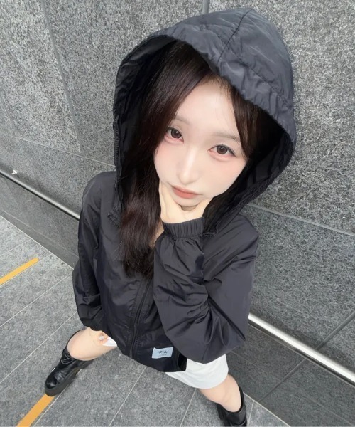 COIRIS(コイリス)の「◇COIRIS◇ブランド直輸入正規品/セイノ フーデッド・ウィンドブレーカー Seino Hooded Windbreaker(ブルゾン・レディース・ホワイト/ブラック/ライトグレー・FREE)」の5枚目の写真