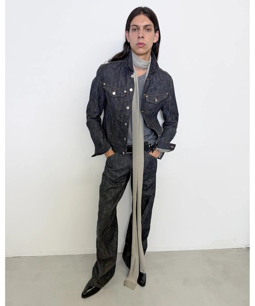 NVRFRGT(ネヴァーフォーゲット)の「【NVRFRGT】DENIM TRUCKER JACKET(デニムジャケット・メンズ・ブルー・1/2)」の2枚目の写真