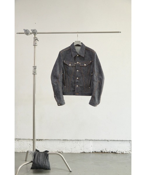 NVRFRGT(ネヴァーフォーゲット)の「【NVRFRGT】DENIM TRUCKER JACKET(デニムジャケット・メンズ・ブルー・1/2)」の6枚目の写真