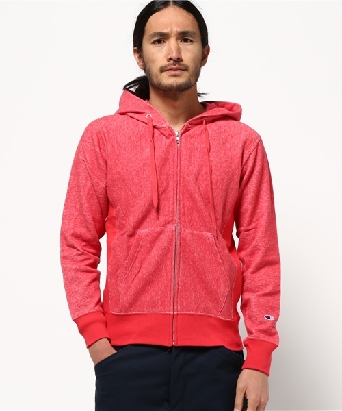 Champion(チャンピオン)の「【Champion/チャンピオン】メンズ リバースウィーブジップスウェットパーカー(10oz)(パーカー・メンズ・ホワイト/グレー系その他/グリーン系その他/ヘザーチャコール/イエロー/ブルー系その他/レッド系その他/ミント・LARGE/MEDIUM/X-LARGE)」の8枚目の写真