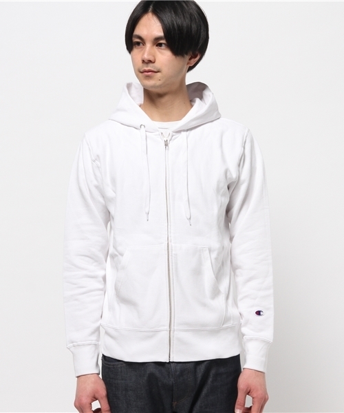 Champion(チャンピオン)の「【Champion/チャンピオン】メンズ リバースウィーブジップスウェットパーカー(10oz)(パーカー・メンズ・ホワイト/グレー系その他/グリーン系その他/ヘザーチャコール/イエロー/ブルー系その他/レッド系その他/ミント・LARGE/MEDIUM/X-LARGE)」の10枚目の写真