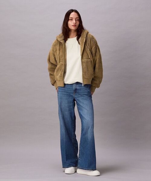Calvin Klein（カルバン・クライン）の「シェルパジャケット（その他アウター・レディース・ブラウン系その他/アイボリー/ブラック・S/M/XS）」の10枚目の写真