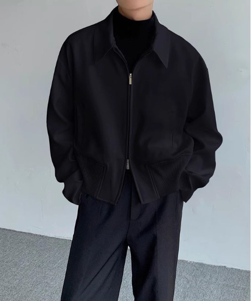 DOUBLE STEAL（ダブルスティール）の「DSルーズシルエットライトブルゾン（ブルゾン・メンズ・ホワイト/ブラック・X-LARGE/LARGE/MEDIUM）」の2枚目の写真