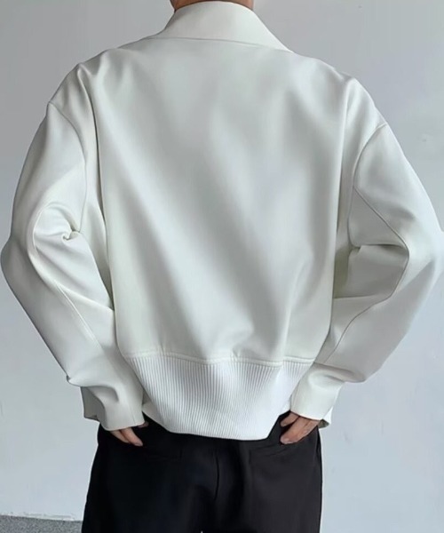 DOUBLE STEAL（ダブルスティール）の「DSルーズシルエットライトブルゾン（ブルゾン・メンズ・ホワイト/ブラック・X-LARGE/LARGE/MEDIUM）」の4枚目の写真