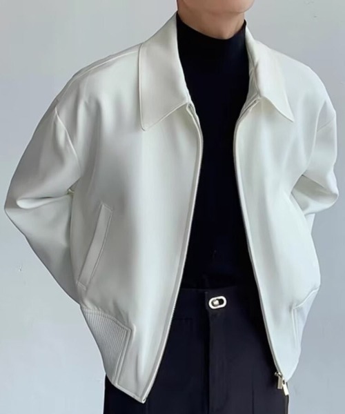 DOUBLE STEAL（ダブルスティール）の「DSルーズシルエットライトブルゾン（ブルゾン・メンズ・ホワイト/ブラック・X-LARGE/LARGE/MEDIUM）」の3枚目の写真