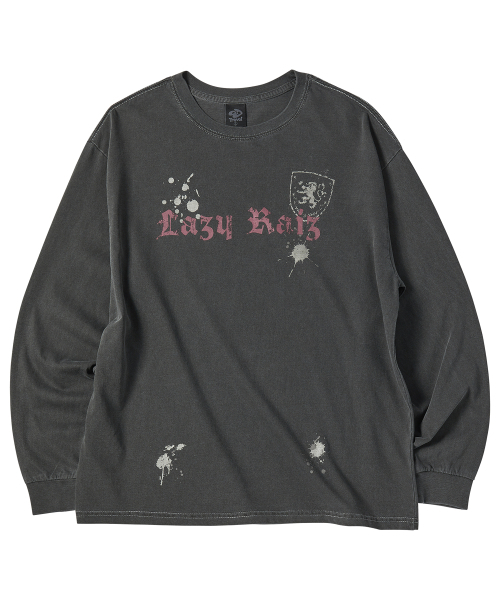 TRAVEL(トラベル)の「レイジライジ グラフィック ピグメント ロングスリーブ ブラックチャコール(Tシャツ/カットソー・メンズ・その他・SMALL/MEDIUM/LARGE)」の2枚目の写真