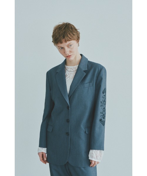 Muel Chic(ミュエルシック)の「Serein jacket セイレンジャケット(テーラードジャケット・レディース・ブラック系/グレー系/ブラウン系・FREE)」の3枚目の写真