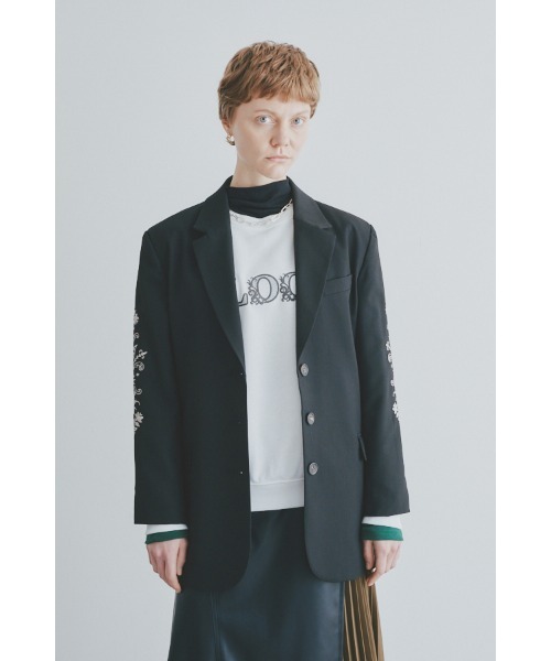 Muel Chic(ミュエルシック)の「Serein jacket セイレンジャケット(テーラードジャケット・レディース・ブラック系/グレー系/ブラウン系・FREE)」の7枚目の写真