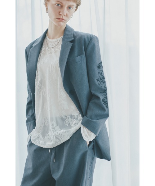 Muel Chic(ミュエルシック)の「Serein jacket セイレンジャケット(テーラードジャケット・レディース・ブラック系/グレー系/ブラウン系・FREE)」の15枚目の写真