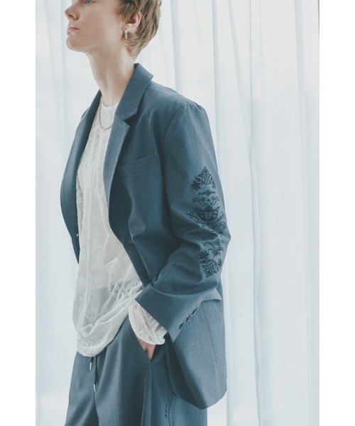 Muel Chic(ミュエルシック)の「Serein jacket セイレンジャケット(テーラードジャケット・レディース・ブラック系/グレー系/ブラウン系・FREE)」の18枚目の写真