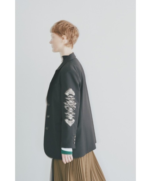 Muel Chic(ミュエルシック)の「Serein jacket セイレンジャケット(テーラードジャケット・レディース・ブラック系/グレー系/ブラウン系・FREE)」の9枚目の写真