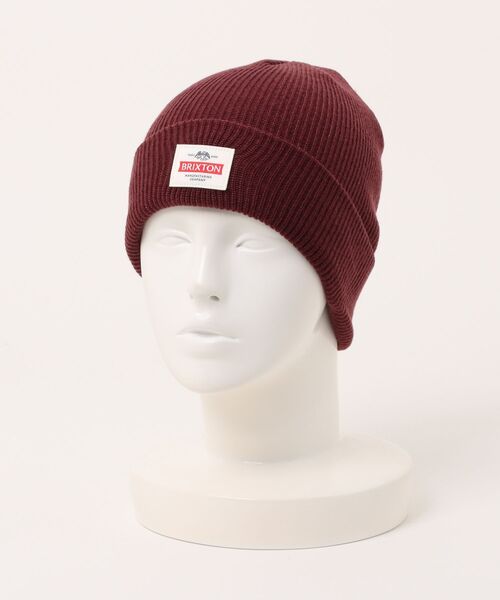 BRIXTON(ブリクストン)の「BRIXTON TRADEMARK BEANIE / ブリクストン(ニットキャップ/ビーニー・レディース・ブラック/ワイン・O/S)」の2枚目の写真