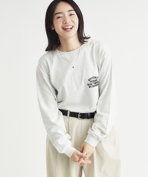 HONEYSUCKLE ROSE（ハニーサックルローズ）の「アソートロゴロンT（Tシャツ/カットソー・レディース・ブラック/グレー/ホワイト系・04/05）」の3枚目の写真