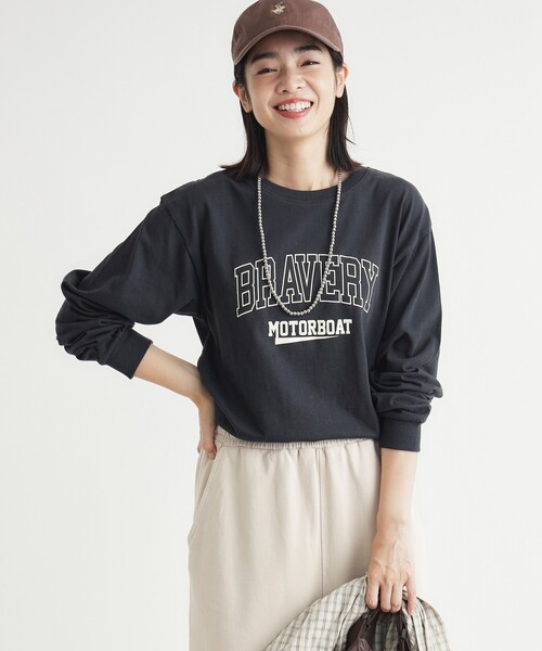 HONEYSUCKLE ROSE（ハニーサックルローズ）の「アソートロゴロンT（Tシャツ/カットソー・レディース・ブラック/グレー/ホワイト系・04/05）」の2枚目の写真