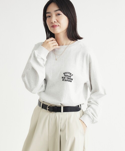 HONEYSUCKLE ROSE（ハニーサックルローズ）の「アソートロゴロンT（Tシャツ/カットソー・レディース・ブラック/グレー/ホワイト系・04/05）」の19枚目の写真