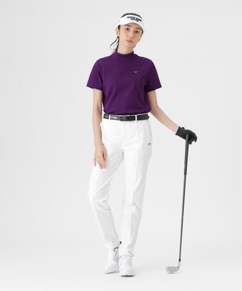 MASTER BUNNY EDITION(マスターバニーエディション)の「トリコットメッシュ半袖ハイネックカットソー (WOMENS)(Tシャツ/カットソー・レディース・ホワイト/パープル・SMALL/LARGE)」の18枚目の写真